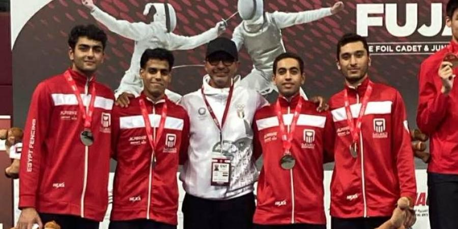 منتخب سلاح الشيش للناشئين يفوز بفضية كأس العالم بالفجيرة