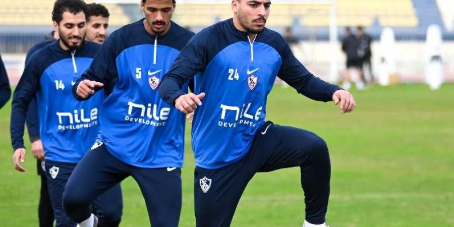 الزمالك يختتم تدريباته استعداداً لموقعة المصري .. وتركيز على الجوانب الخططية