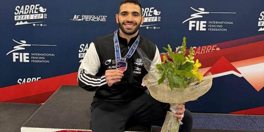 زياد السيسي يفوز ببرونزية كأس العالم لسلاح السيف بالولايات المتحدة الأمريكية