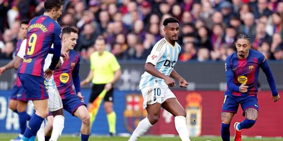 تألق دون مكافأة.. ماذا قدم هيثم حسن أمام برشلونة مع ريال أوفيدو؟