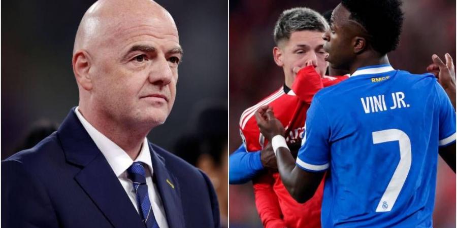 إنفانتينو يُدين واقعة العنصرية ضد فينيسيوس ويؤكد: "لا لأي شكل من أشكال التمييز!"