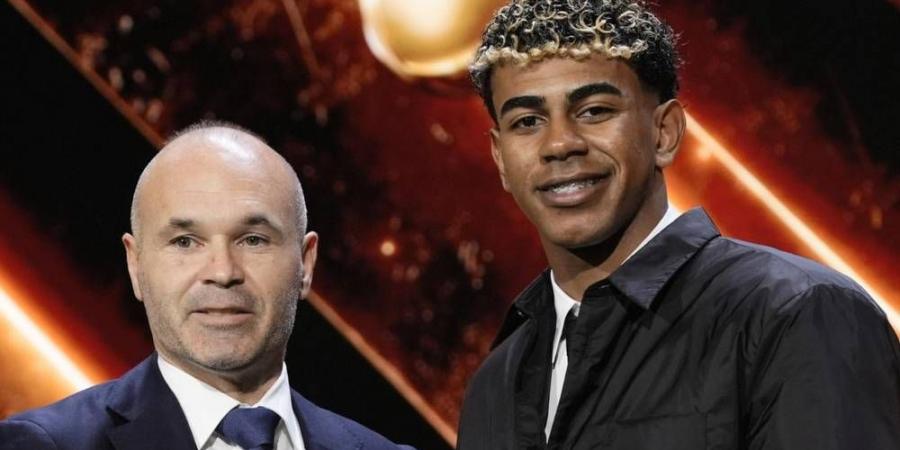 إنييستا يدعو لامين يامال لمواصلة التطور ويثق بقدرته على قيادة برشلونة